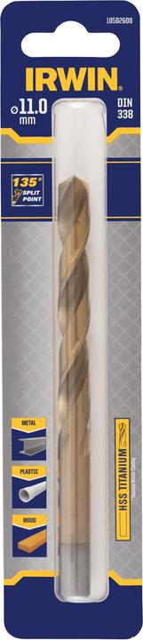 Irwin Drill for metal HSS TITANIUM 11.0 mm (11 millimetres)
