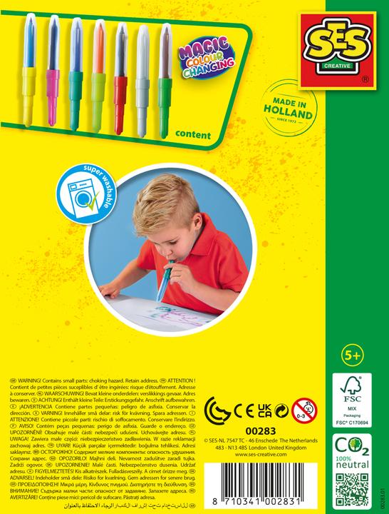 Actual product image Ses Creative Blow airbrush Pens - Magic colour change