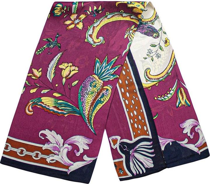 JTI Schal mit Blumenmotiv - Rot, Nr. 12