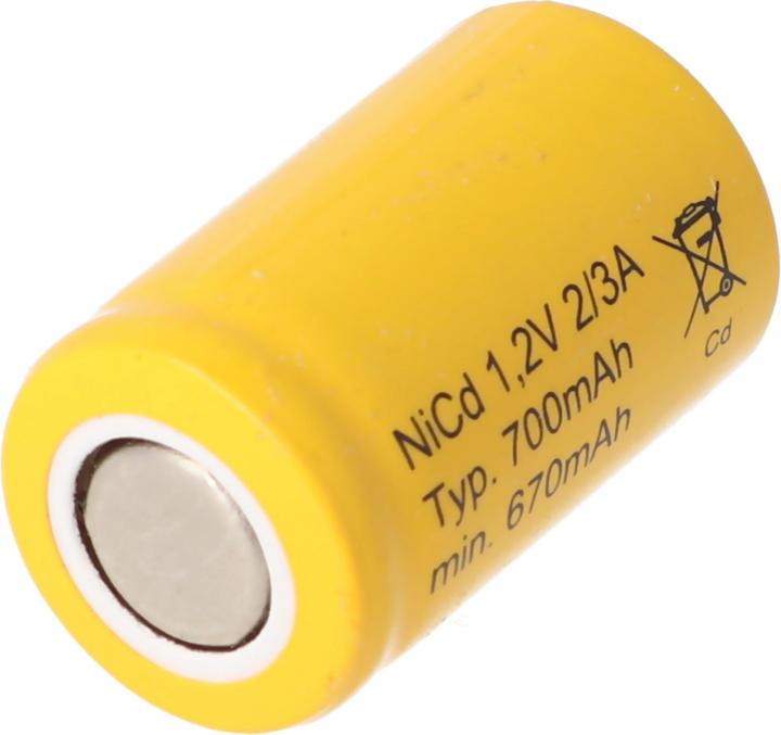 Produktbild AccuCell Akku KR-600AE, 2/3A (1 Stk., 700 mAh, Ladegerät inkl. Akku)