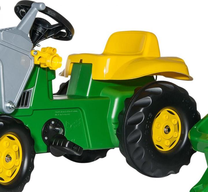 Productafbeelding Rolly Toys John Deere trekker met lader en aanhangwagen