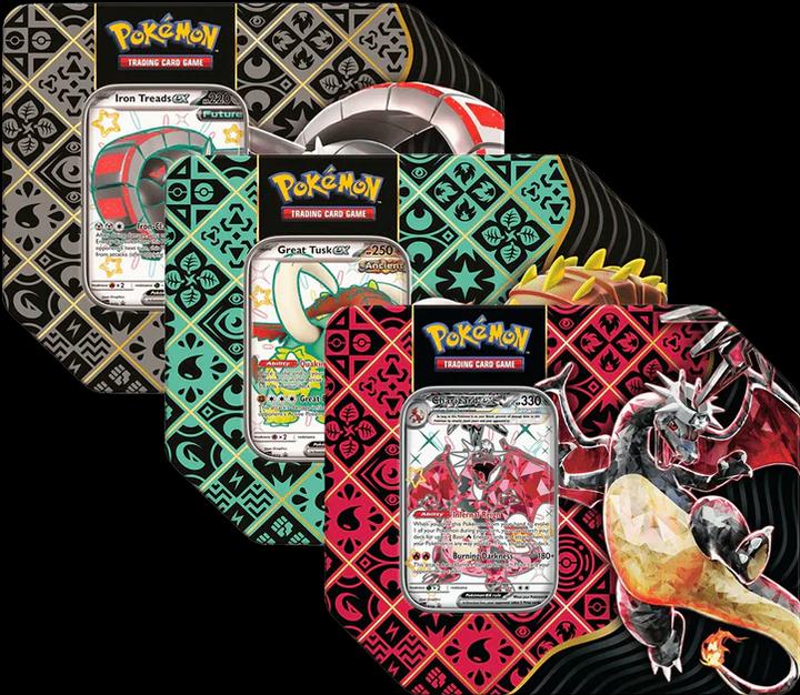 Actual product image Pokémon TCG SV4.5 Tin 5 Booster (English, Booster Pack)