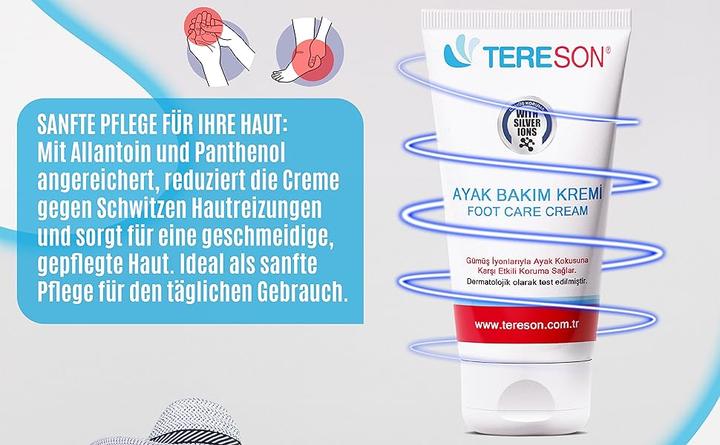Actual product image Tereson Foot cream, cream against foot odour, unisex, 50 ml (Foot deodorant & powder, 50 ml)