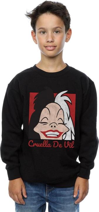 Actual product image Disney Boys Cruella De Vil Cropped Head Sweatshirt (152, 158)