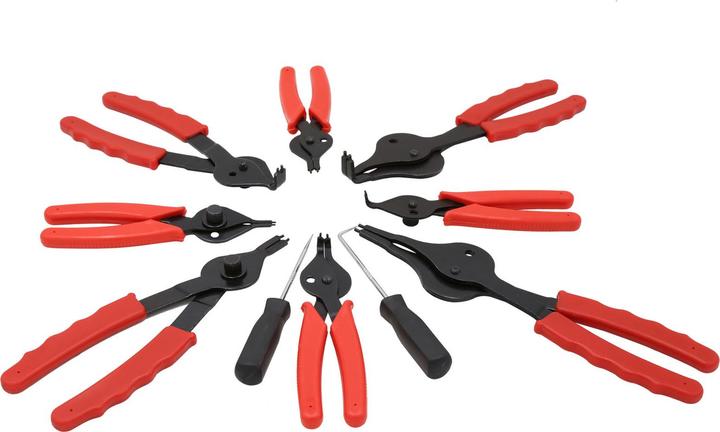 Actual product image Wiltec Circlip pliers set snap ring pliers for internal external circlips 11 pieces (310 mm)