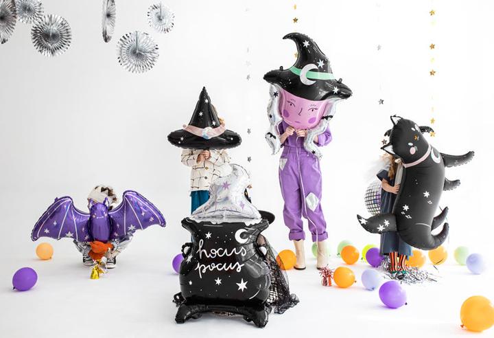 Immagine prodotto Partydeco Palloncini in foil con cappello da strega Streghe e festa di Halloween (1 x)