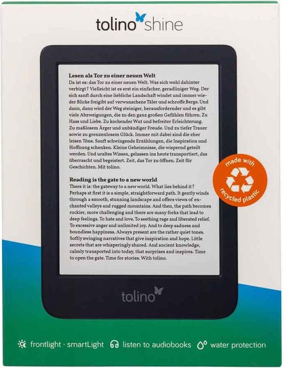 Produktbild tolino Shine (6", 16 GB, Schwarz)