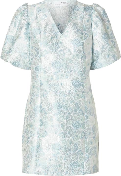 Produktbild Selected Femme Geblümtes Jacquard Minikleid (36)