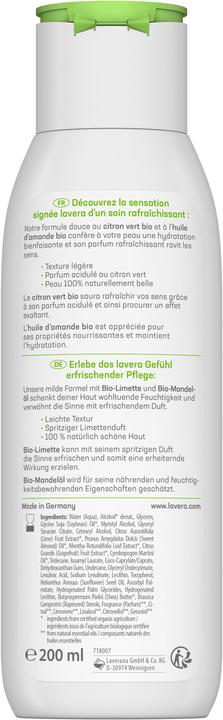 Produktbild Lavera Erfrischende Bodylotion Bio Limette & Bio Mandelöl (Körpercreme, 200 ml)