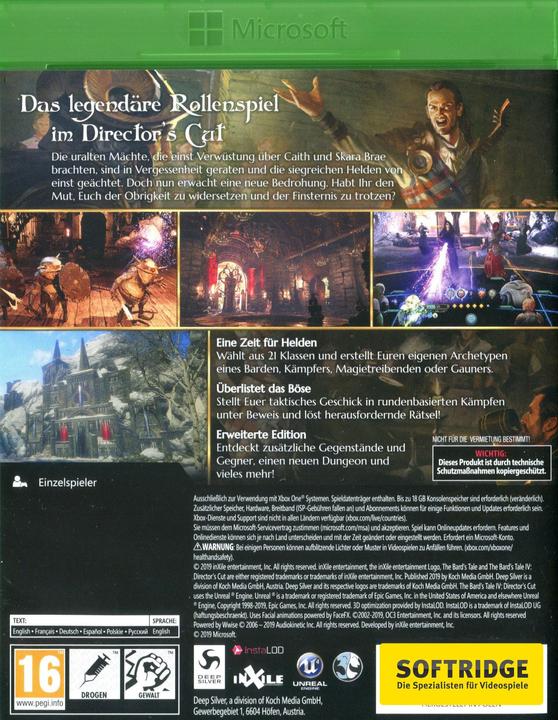 Produktbild Deep Silver The Bard's Tale IV: Director's Cut - Day One Edition (Xbox One X, Xbox Series X, EN)