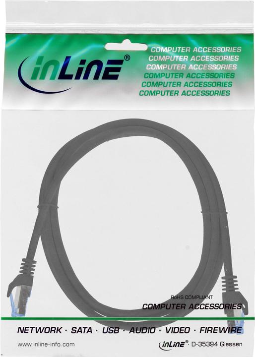 Produktbild InLine Netzwerkkabel (S/FTP, CAT6a, 1 m)