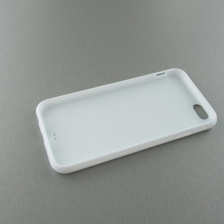 Actual product image PhoneLook Coque Silicone rigide blanc Purple Pink Pineapple (Apple iPhone 6)
