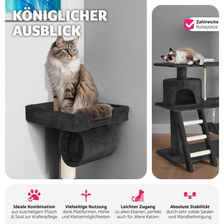 Produktbild tectake Marcel (141 cm, Schwarz)