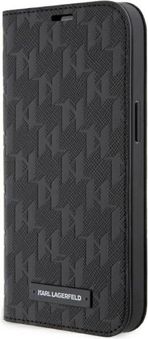 Produktbild Karl Lagerfeld iPhone 14 6.1 Saffiano Monogram bookcase (Apple iPhone 14, Apple iPhone 13)