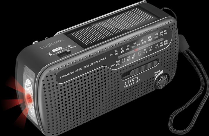 Produktbild LogiLink Dynamo-Handkurbel-Radio (MW, UKW, KW)