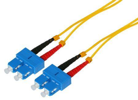 Image du produit Tecline Câble patch FO HD, 9/125 µm, monomode, fibre OS2, SC duplex mâle/mâle, jaune, 5,0 m (S/UTP, CAT6, 5 m)