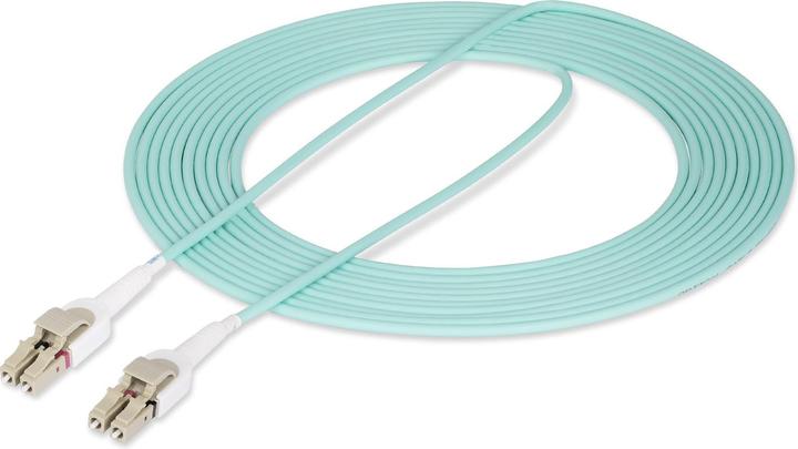 Actual product image StarTech com 5m LC zu LC (UPC) OM4 Multimode Glasfaser Patchkabel, 50/125µm, 100Gbps, Low Insertion (UTP, CAT6, 5 m)