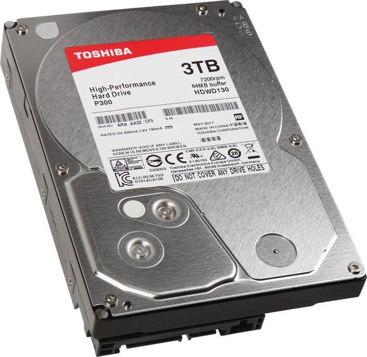 Image du produit Toshiba P300 (3 To, 3.5", CMR)