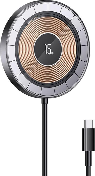 Usams Ład. indukcyjna US-CD183 magnetic 15W czarny/black CD183CDX01 (15 W)