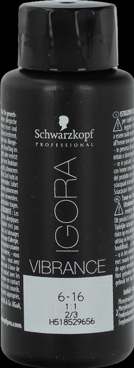 Image du produit Schwarzkopf Professional Igora Vibrance - 6-16 Blond Foncé Chocolat (Blond, Gris, Marron)