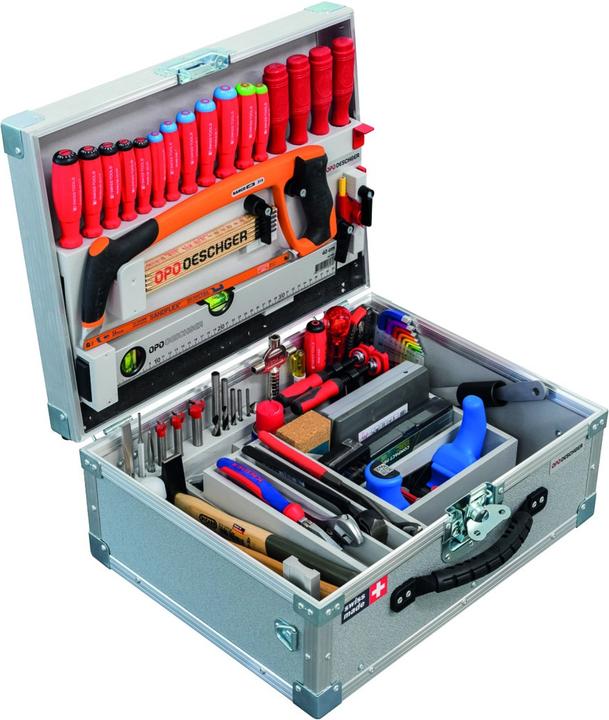 OPO Cassetta porta-utensili in lega leggera da falegname CLEVER (59 pieces)
