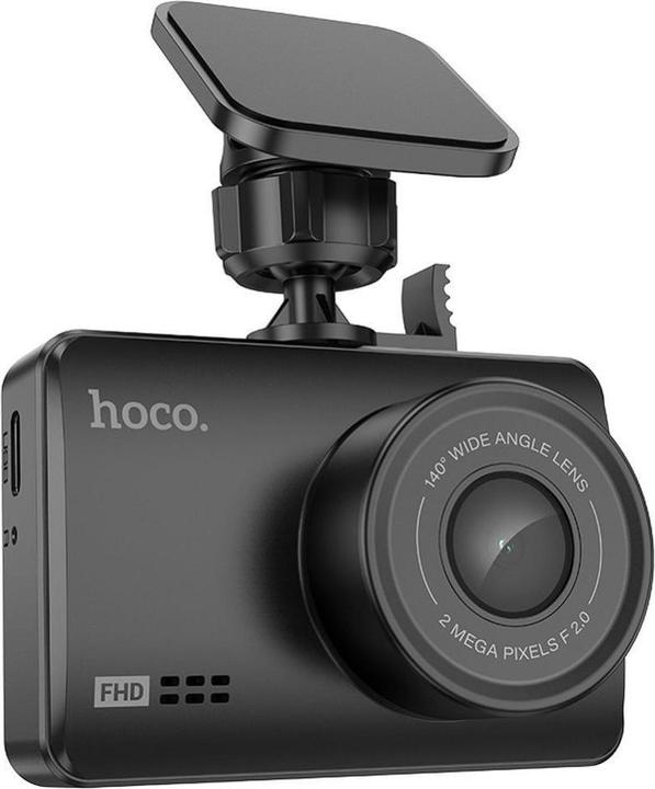 Actual product image Hoco Headphone with microphone car camera with screen 2,45" 1080P/30fps DV2 black (Built-in display, Built-in microphone, Full HD)