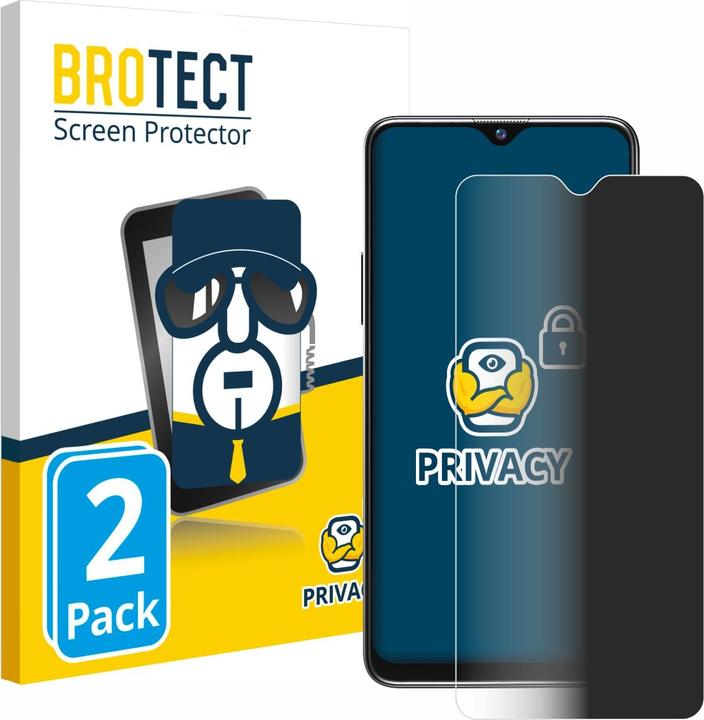 Produktbild BROTECT Sichtschutzfolie Anti-Spy Privacy Folie Blaulicht-Schutz (2 Stück, Blackview A80s)