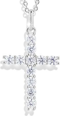Produktbild Modesi Shiny silver necklace Cross M00441 (chain. pendant)