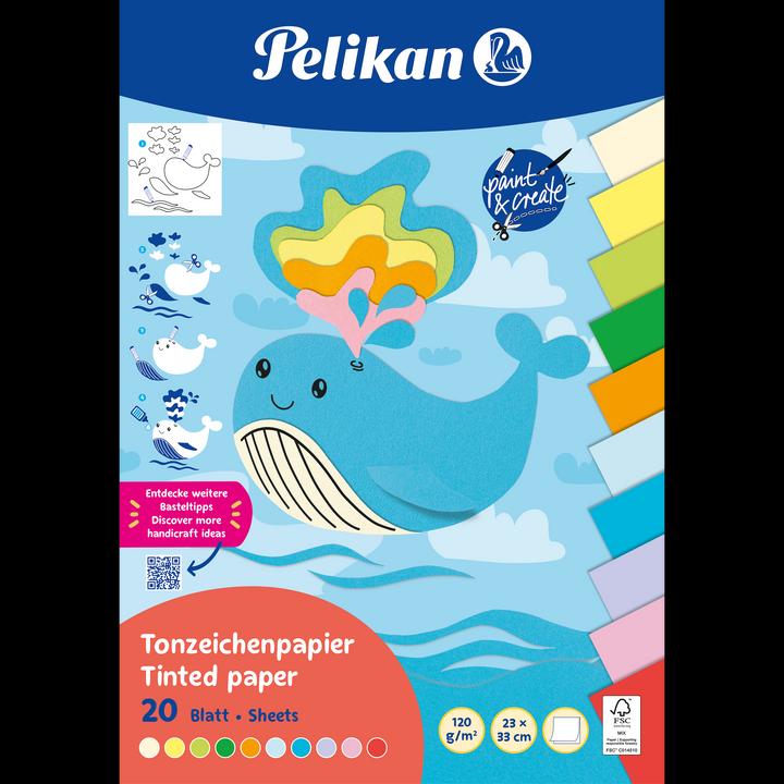 Immagine prodotto Pelikan Tampone di carta argilla TZPB, 20 fogli, 23x33cm, Estate (120 g/m², 1 x)