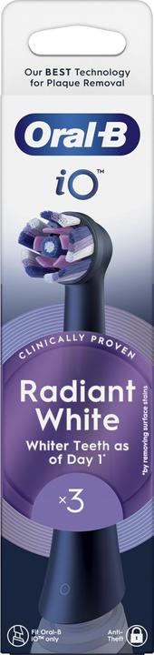Produktbild Oral-B Oral B - iO Series Radiant White Replacement Brush Heads - Black - 3 count (3 x)