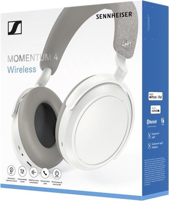 Image du produit Sennheiser Momentum 4 Wireless (ANC, 60 h, Sans fil, Filaire)
