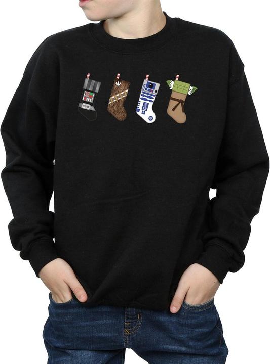 Actual product image Star Wars Boys Christmas Stockings Sweatshirt (116)