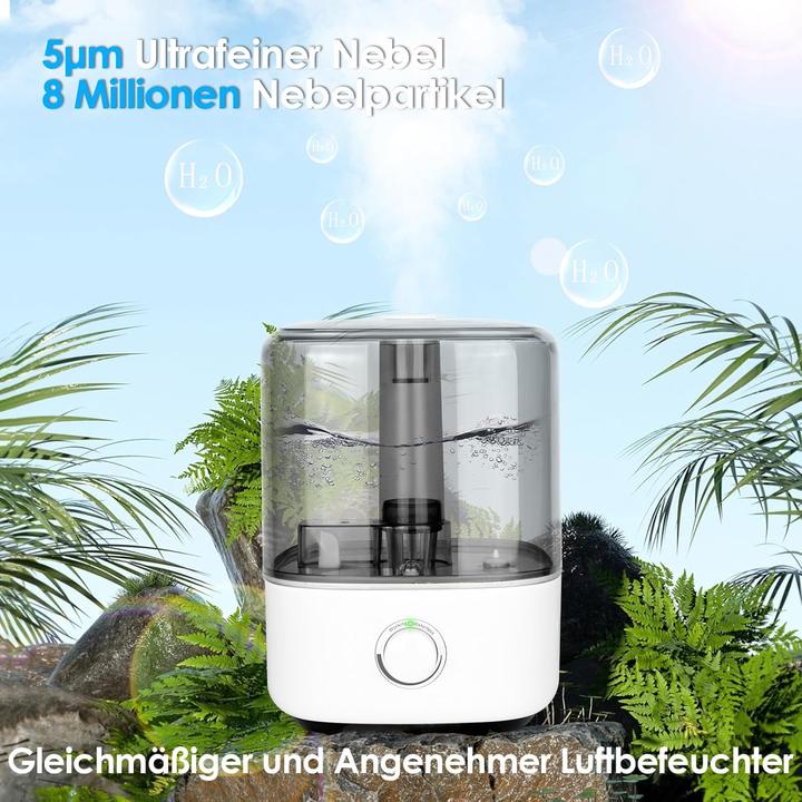 Produktbild Vankarr Ultraschall-Luftbefeuchter mit Top-Fill und 360° Düse (50 m²)