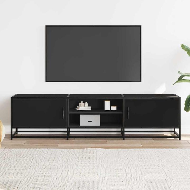 Actual product image VidaXL TV cabinet Lowboard TV cabinet TV table Wood-based material Metal (160 x 35 x 41 cm)