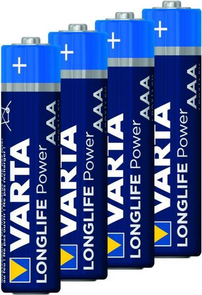 Actual product image Varta long-life power (4 pcs., AAA, 1240 mAh)