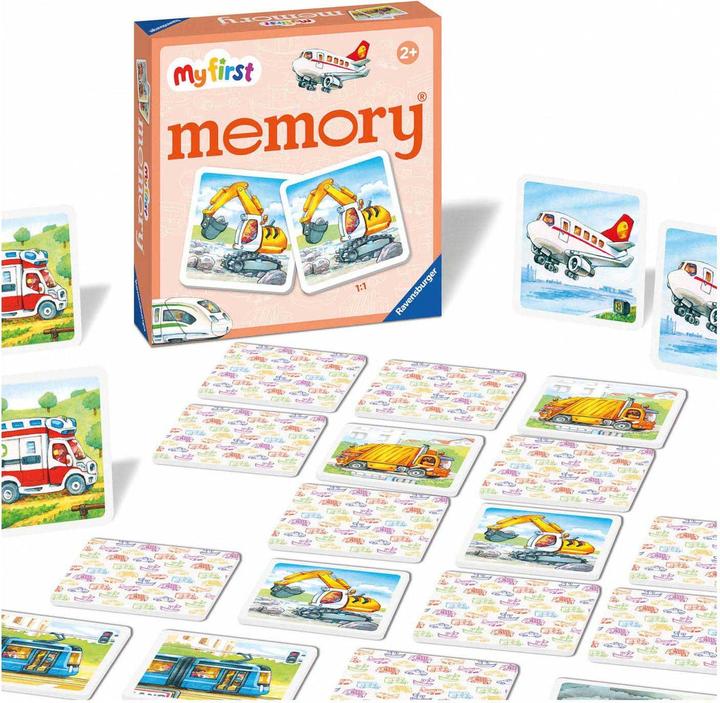 Produktbild Ravensburger My first memory - Fahrzeuge (Niederländisch, Italienisch, Spanisch, Französisch, Englisch, Deutsch, Portugiesisch)