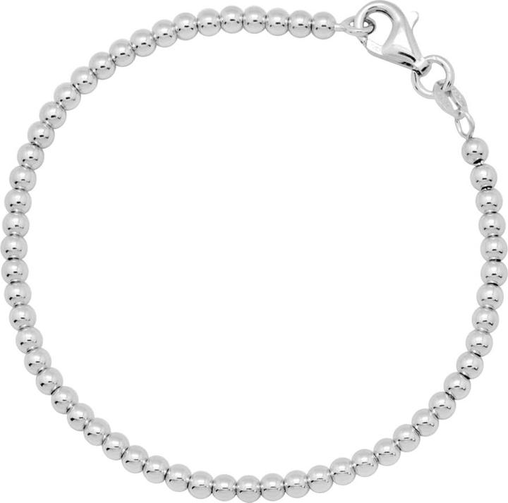Candy Ball bracelet 3.0 mm Enia, 925 Sterling silver (18 cm, 925 Sterling silver)