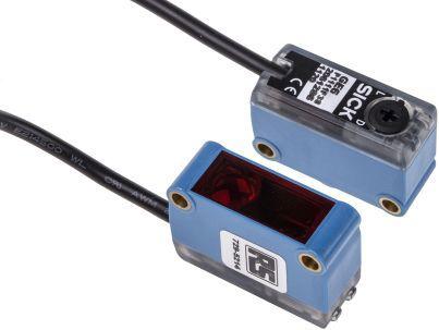 Produktbild Rs Pro Kubisch Optischer Sensor, Durchgangsstrahl, Bereich 15 m, PNP Ausgang, Anschlusskabel