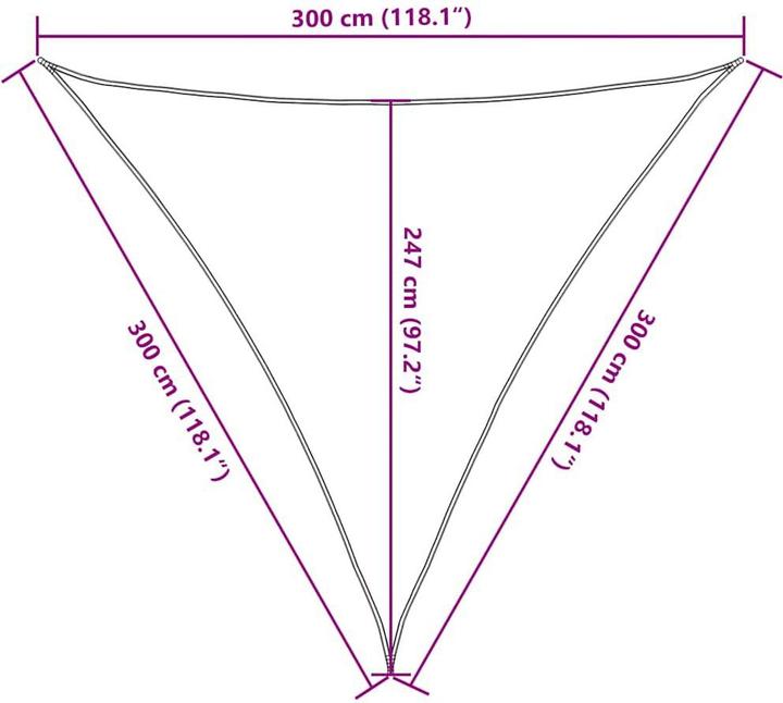 Actual product image VidaXL Awning (3 x 3 x 3 m)