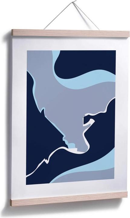 Actual product image Trenddeko Abstract Blue (40 x 50 cm)
