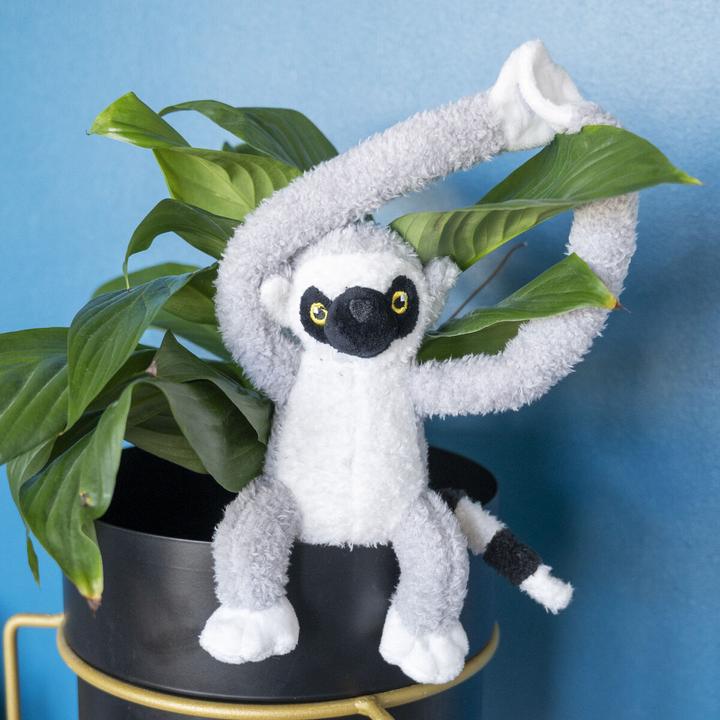 Immagine prodotto Tactic Peluche Jungle Mates - Lemure Maki Grigio Nero (27 cm)