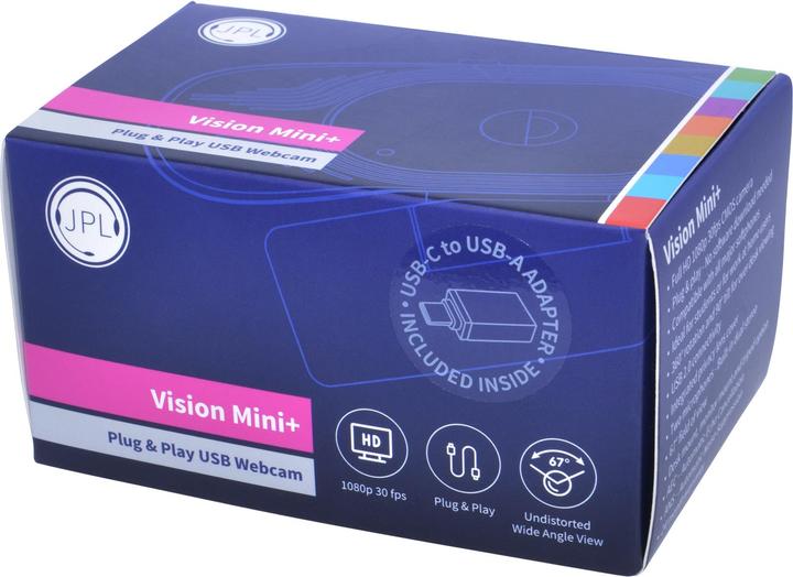 Produktbild JPL Vision-Mini full HD USB Webcam 1080p HD 30fps CMOS Camera (2.10 Mpx)