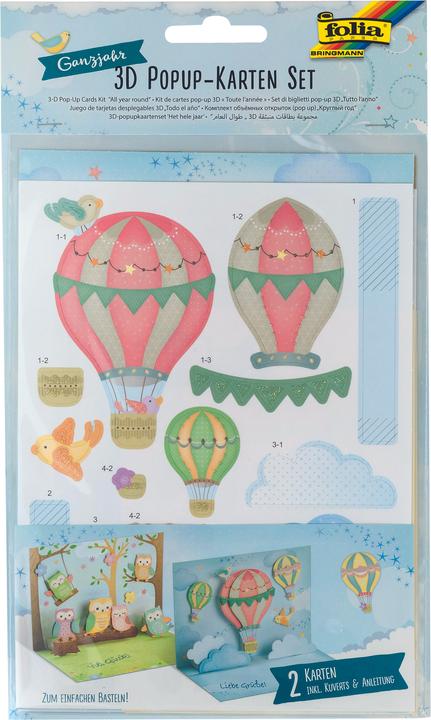 Produktbild Folia 3D PopUp Karten GANZJAHR