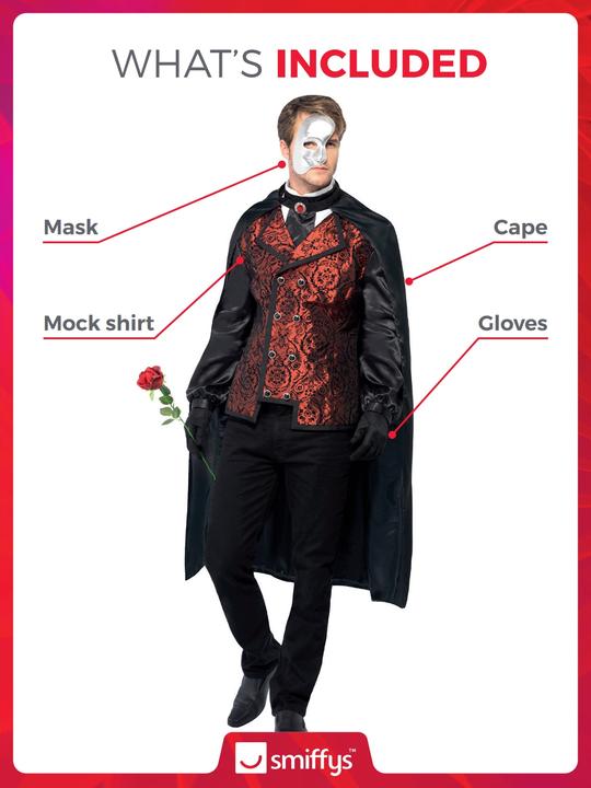 Image du produit Smiffys Fantôme de l'Opéra (L)