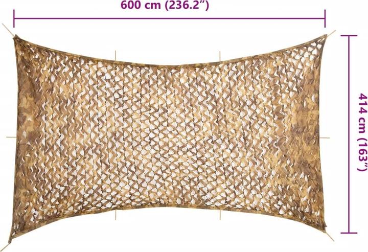 Produktbild VidaXL Tarnnetz Bundeswehr Armee Netz Tarnung Jagd Dekonetz Aufbewahrungstasche