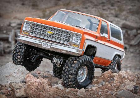Actual product image Traxxas TRX-4 79 Chevy Blazer orange/white 1/10 Crawler RTR Brushed, Clipless, without battery and charger (RTR Ready-to-Run)