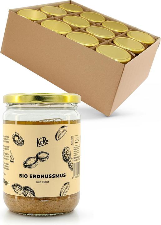 Image du produit KoRo Beurre de cacahuètes bio avec peau (6000 g)