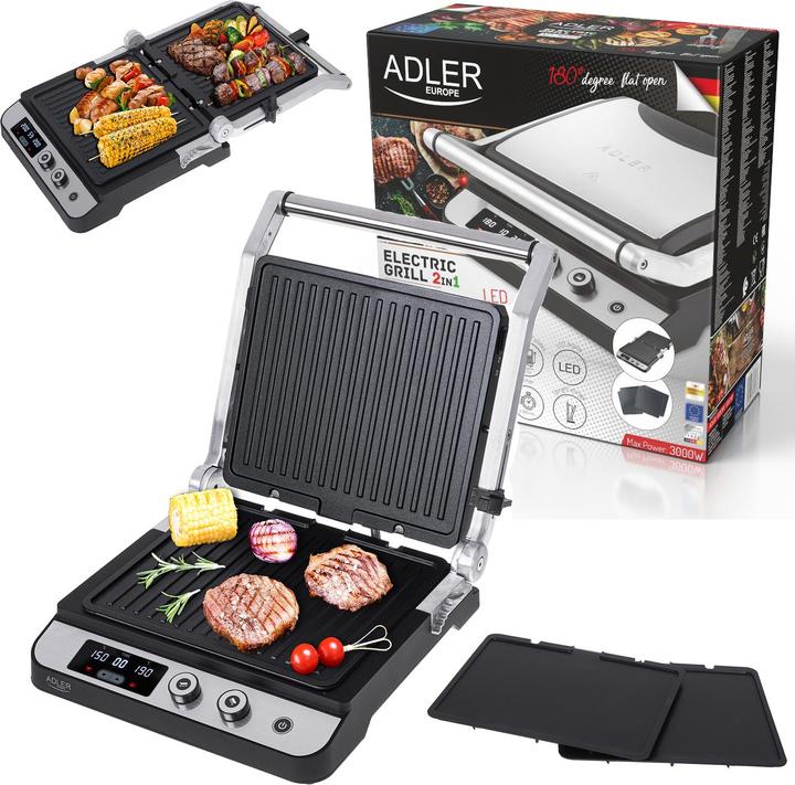 Actual product image Adler AD 3059 contact grill (3 kW)