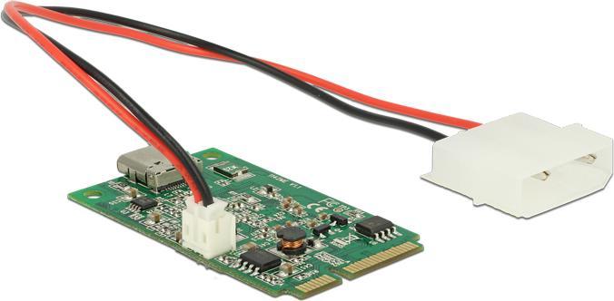 Produktbild Delock Mini PCIe I/O PCIe full size 1 x USB Type-C™ 3.1 Gen 2 Buchse