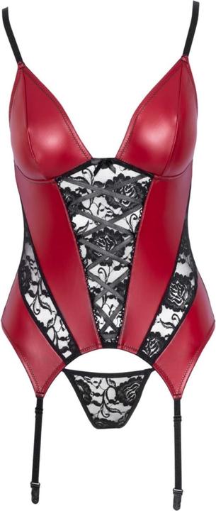 Actual product image Cottelli Collection Suspender shirt red/black M (M)